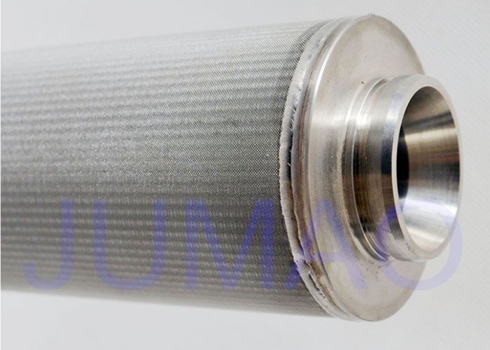 Sintered Stainless Steel Water Filter Cartridge , Metal Filter Media