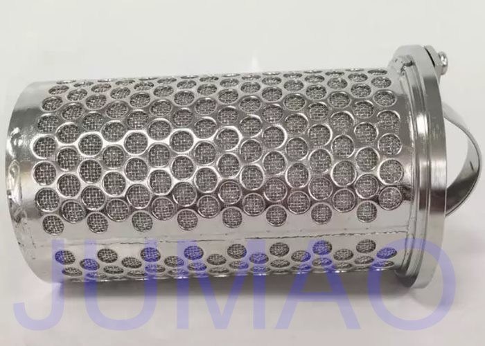 316 Stainless Steel Mesh Basket Filter Element For Industrial Liquid