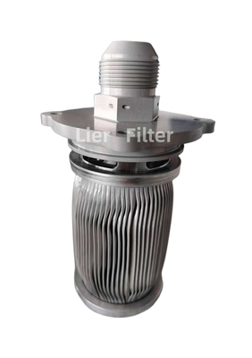Large Filtration Area 1-300Um Pleated Filter Cartridge Used In High Molecular Polymer
