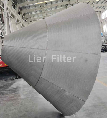 Excellent Cleaning Welded Conical Sintered Mesh Filter Heat Resistant