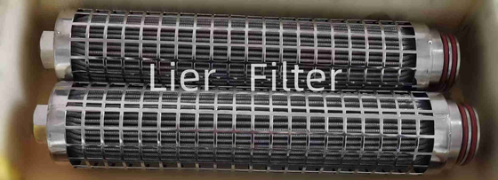 Corrosion Resistance 15um Stainless Steel Pleated Filter Cartridge In Synthetic Fiber