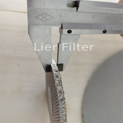 1.7mm Thick Multilayer Sintered Metal Mesh Filter 2um Pore