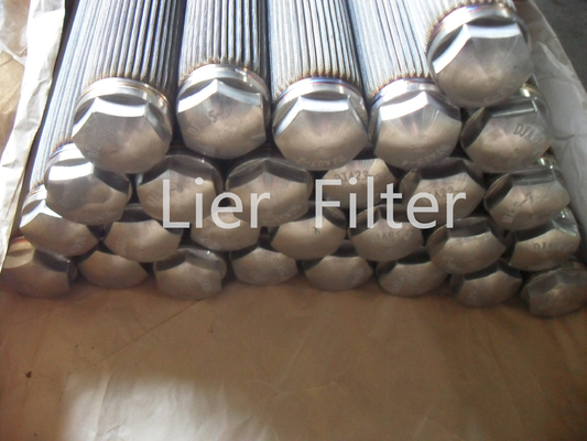 Stainless Steel Folding Filter Element Withstand 30MPa To 90MPa Pressure