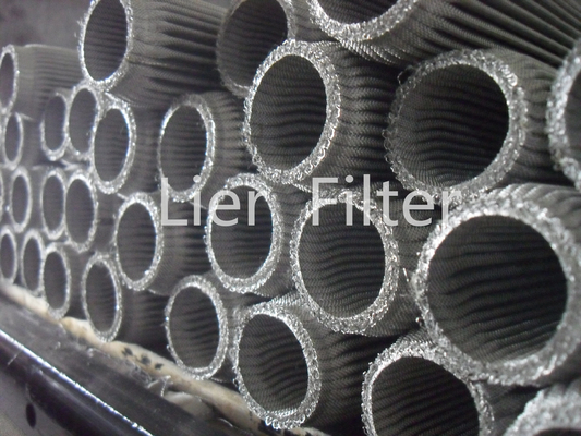 Stainless Steel Folding Filter Element Withstand 30MPa To 90MPa Pressure