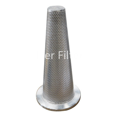 1-500 Micron Large Flow Cone Shaped Filter Oilfield Pipeline Filter