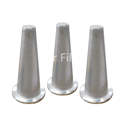 0.2mm Hole Cone Shape Shaped Filter Perforated Metal Mesh Filter Strong Wear Resistance