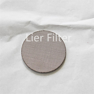 1.7mm Thick Sintered Mesh Filter High Strength Round Metal Filter Element