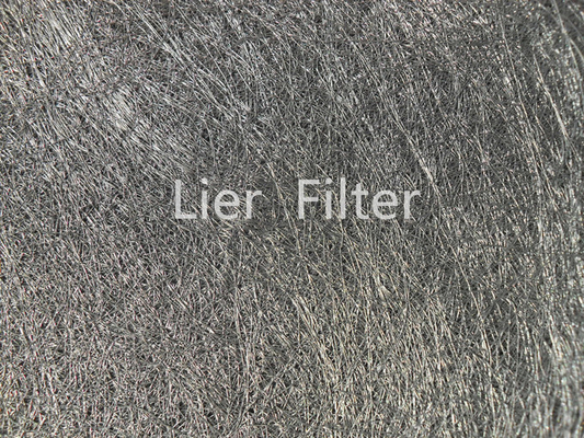 Pleatable Cleanable FeCrAl Sintered Metal Fiber Felts High Porosity