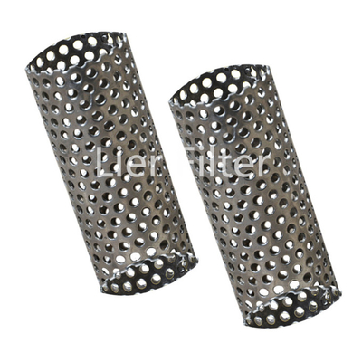 0.1mm-15mm Thick Perforated Metal Tube 10 Micron Stainless Steel Filter Mesh