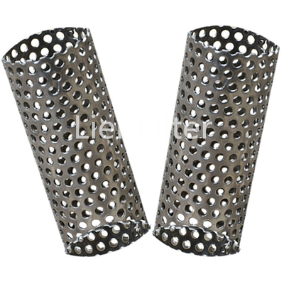 0.1mm-15mm Thick Perforated Metal Tube 10 Micron Stainless Steel Filter Mesh