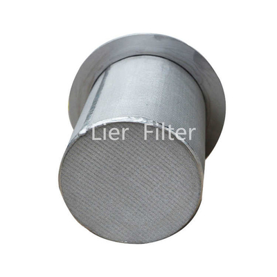 Single Bag Industrial Metal Filter Element High Flow Rate