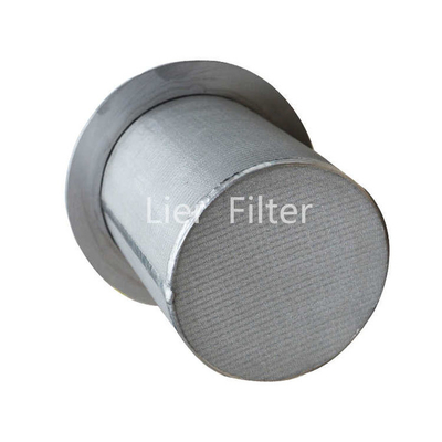 Single Bag Industrial Metal Filter Element High Flow Rate