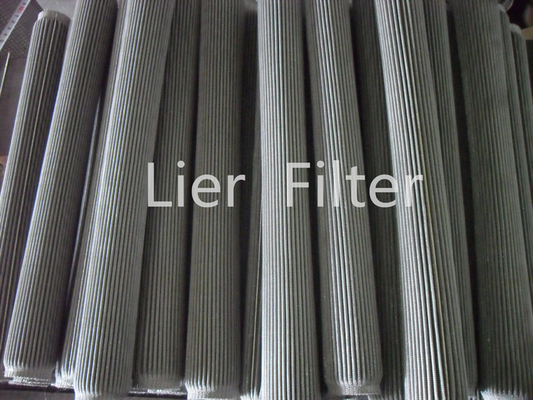 Polymer Melt Filter Cartridge Pleated Filter Element Strong Air Permeability