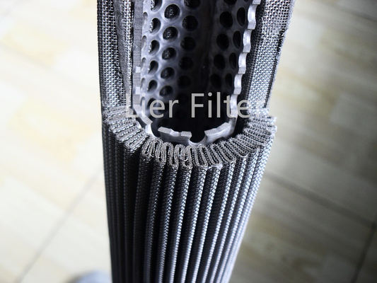 10um To 60um Folding Filter Element High Dirt Holding Capacity